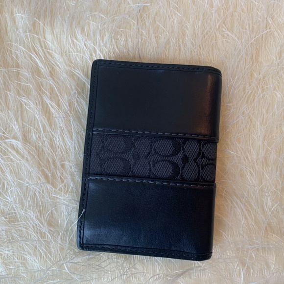 Coach midnight black card case - Picture 2 of 5